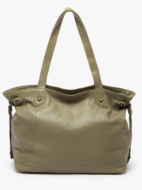 Shoulder Bag Cow A4 Leather Basilic pepper Green cow 155N other view 4