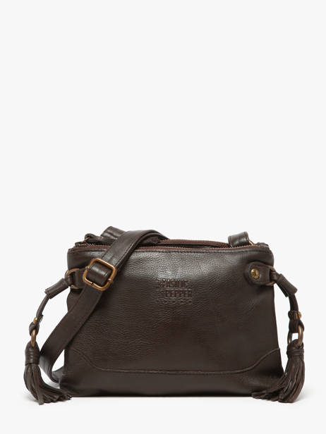 Sac Bandoulière Cow Cuir Basilic pepper Marron cow BCOW82