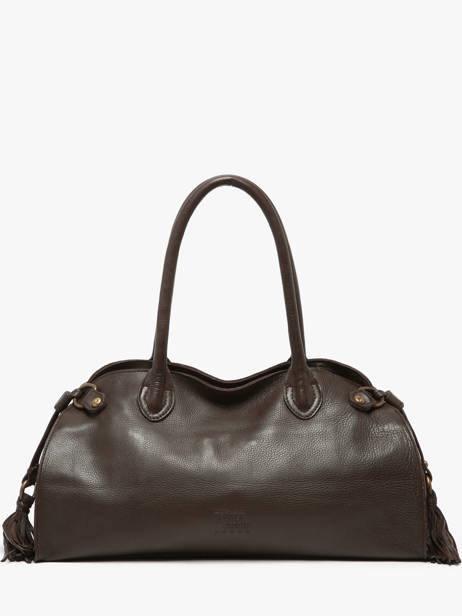 Shoulder Bag Cow Leather Basilic pepper Brown cow BCOW84