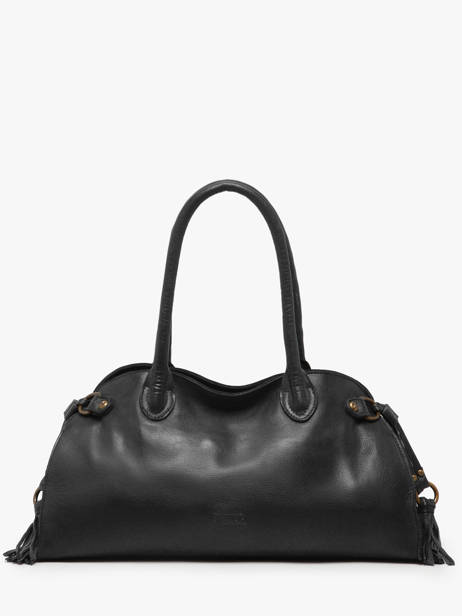 Shoulder Bag Cow Leather Basilic pepper Black cow BCOW84