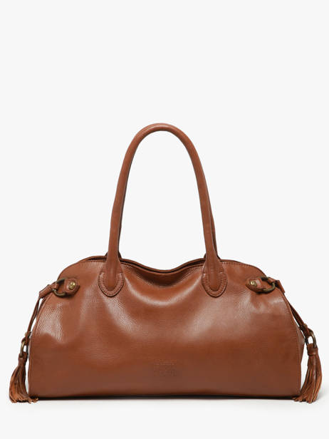 Shoulder Bag Cow Leather Basilic pepper Brown cow BCOW84