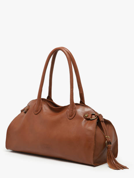 Shoulder Bag Cow Leather Basilic pepper Brown cow BCOW84 other view 2