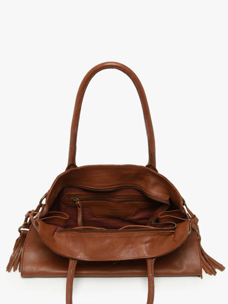 Shoulder Bag Cow Leather Basilic pepper Brown cow BCOW84 other view 3