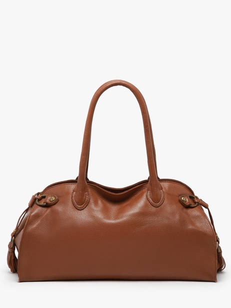 Shoulder Bag Cow Leather Basilic pepper Brown cow BCOW84 other view 4