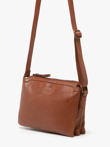 Shoulder Bag Cow Leather Basilic pepper Brown cow BCOW83 other view 2