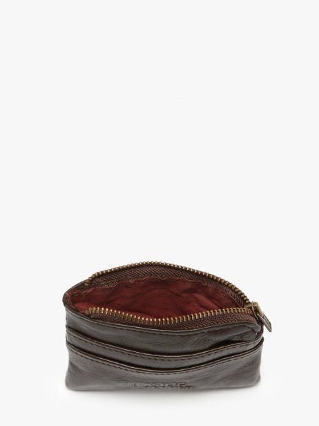 Porte-monnaie Cow Cuir Basilic pepper Marron cow BCOW99 vue secondaire 1