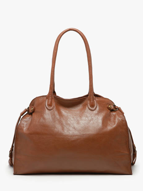 Shoulder Bag Cow A4 Leather Basilic pepper Brown cow BCOW85 other view 4