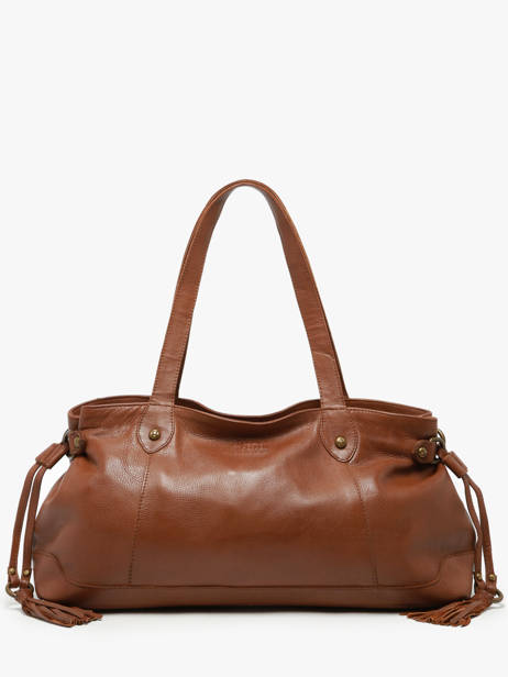 Shoulder Bag Cow Leather Basilic pepper Brown cow BCOW80
