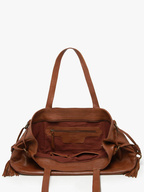 Shoulder Bag Cow Leather Basilic pepper Brown cow BCOW80 other view 2