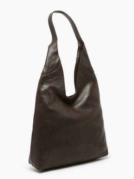 Sac Porté épaule Cow Cuir Basilic pepper Marron cow BCOW2M vue secondaire 1