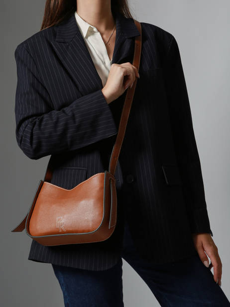 Crossbody Bag M Foudre Leather Etrier Brown foudre EFOD089M other view 1