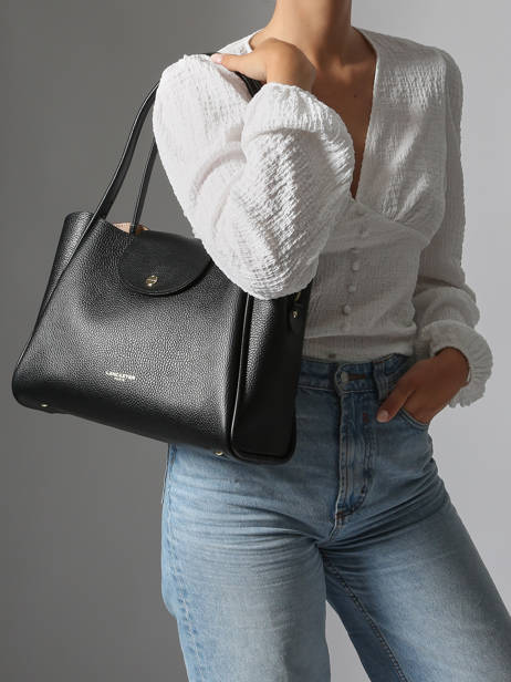 Shoulder Bag Ida Double Leather Lancaster Black ida double 85 other view 1