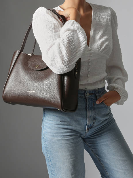 Shoulder Bag Ida Double Leather Lancaster Brown ida double 85 other view 1