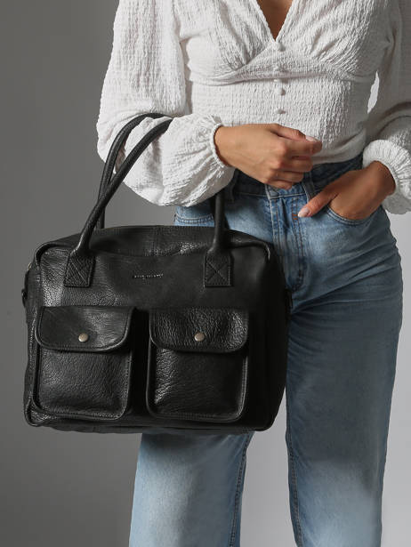 Leather Le Dandy A4 Satchel Paul marius Black vintage S other view 1