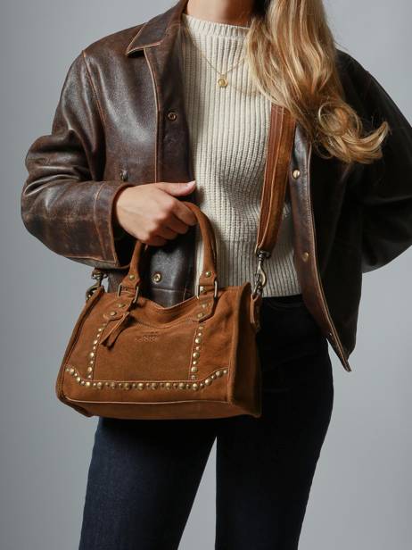 Shoulder Bag Houston Leather Basilic pepper Brown houston BHOU72 other view 1