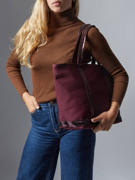 Satchel Cabas Cotton Vanessa bruno Red cabas 1V40378 other view 1