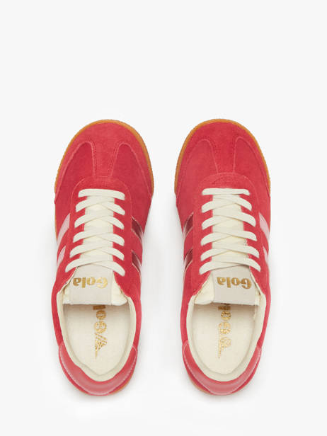 Sneakers Elan Glitz En Cuir Gola Rouge women CLB790 vue secondaire 4