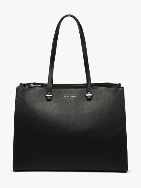 A4 Size Shoulder Bag Saffiano David jones Black saffiano 4N
