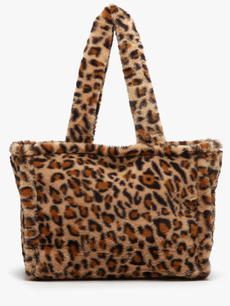 A4 Size Shoulder Bag Fur David jones Brown fur CM7878