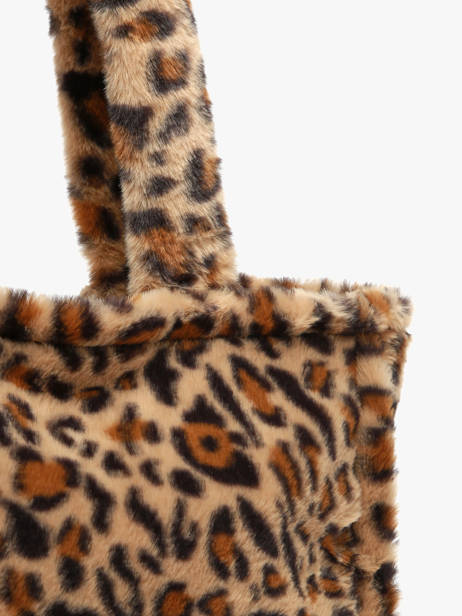 A4 Size Shoulder Bag Fur David jones Brown fur CM7878 other view 1