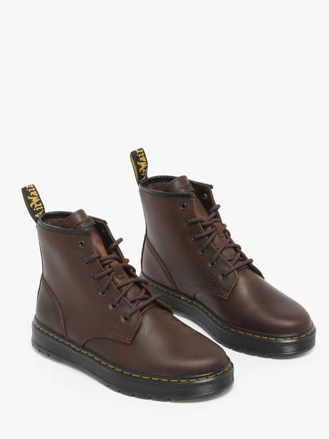 Bottines En Cuir Dr martens Marron men 41681200 vue secondaire 1
