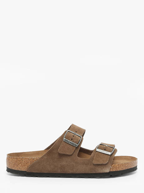 Mules En Cuir Birkenstock Marron men 1030863