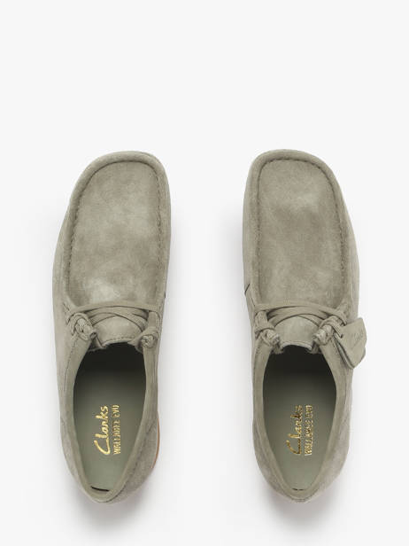 Mocassins En Cuir Clarks Vert men 26183447 vue secondaire 3