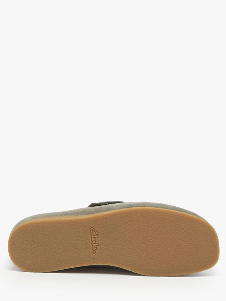 Mocassins En Cuir Clarks Vert men 26183447 vue secondaire 4