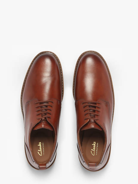 Chaussures Derbies En Cuir Clarks Marron men 26183252 vue secondaire 3