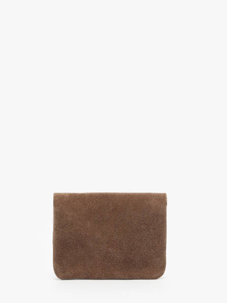 Coin Purse Leather Milano Brown velvet VE23091 other view 2
