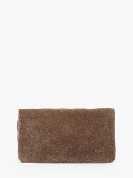 Leather Velvet Wallet Milano Brown velvet VE23113 other view 2