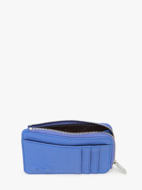 Leather Coin Purse With Card Slots Nathan baume Blue original n 217N other view 1