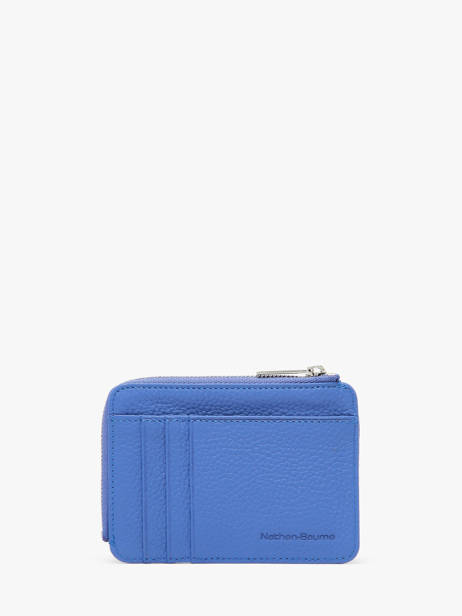 Leather Coin Purse With Card Slots Nathan baume Blue original n 217N other view 2
