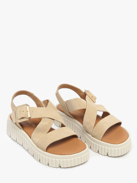 Sandals In Leather Tamaris Beige women 44 other view 1