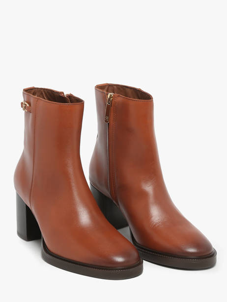 Bottines à Talon En Cuir Tommy hilfiger Marron women 8864GOC vue secondaire 1