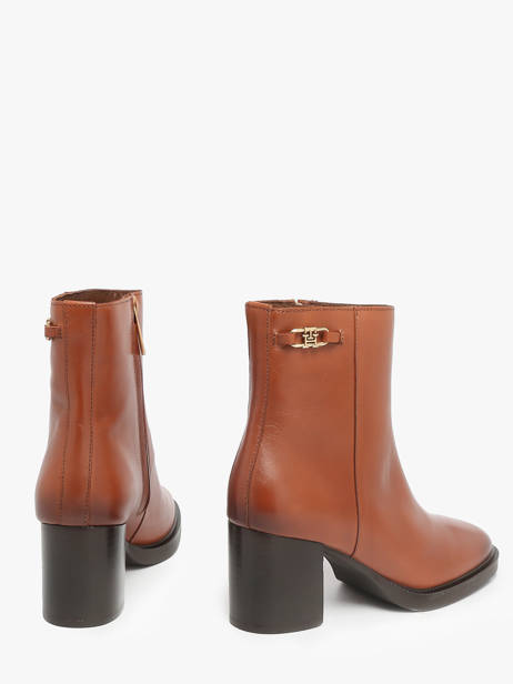 Bottines à Talon En Cuir Tommy hilfiger Marron women 8864GOC vue secondaire 2