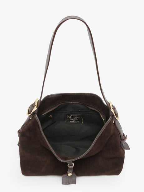 Shoulder Bag Velvet Caviar Leather Milano Brown velvet caviar VC250610 other view 3