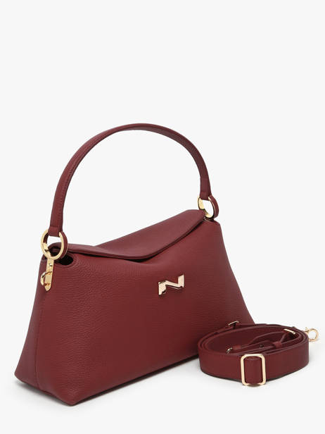 Sac Porté épaule Freesia Cuir Nathan baume Rouge eden 4 vue secondaire 2