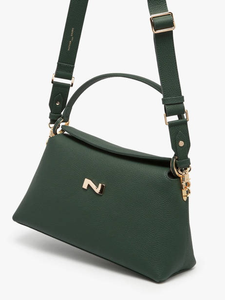 Leather Freesia Shoulder Bag Nathan baume Green eden 4 other view 2