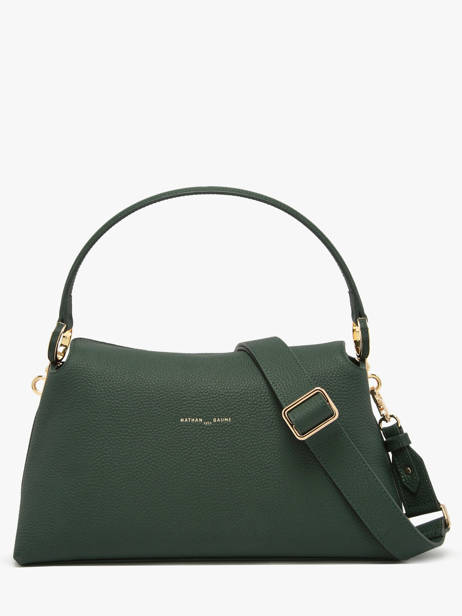 Leather Freesia Shoulder Bag Nathan baume Green eden 4 other view 4