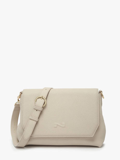Sac Bandoulière Tycia Cuir Nathan baume Beige victoria 89