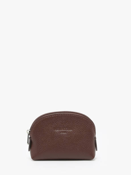 Leather Coin Purse Confort Hexagona Brown confort 460597