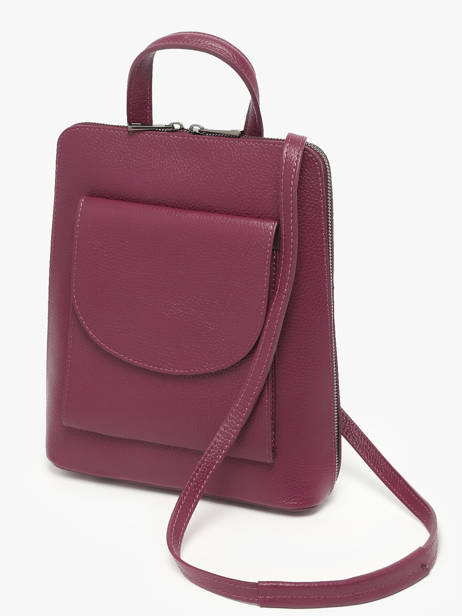 Shoulder Strap Backpack Milano Red caviar CA240615 other view 1