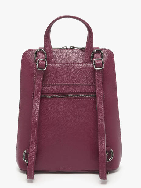 Shoulder Strap Backpack Milano Red caviar CA240615 other view 3