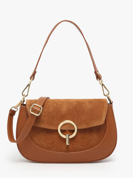 Shoulder Bag Velvet Caviar Leather Milano Orange velvet caviar VC25069