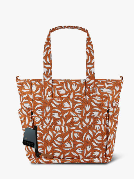 A4 Size Shoulder Bag Adventurer Recycled Polyester Cabaia Orange adventurer TOTEBAGM other view 3