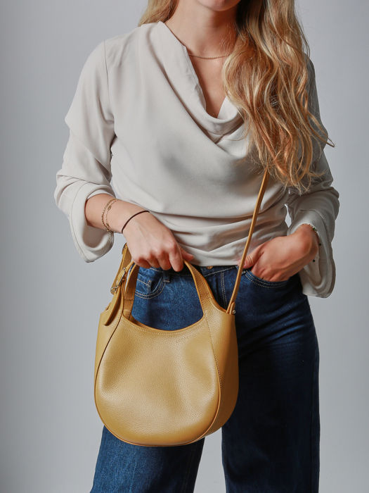 Longchamp Le foulonné Handbag Yellow