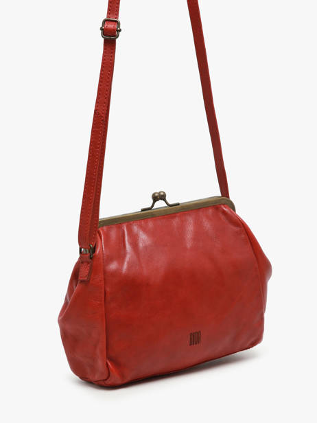 Cross Body Tas Heritage Leather Biba Red heritage BT22 other view 1
