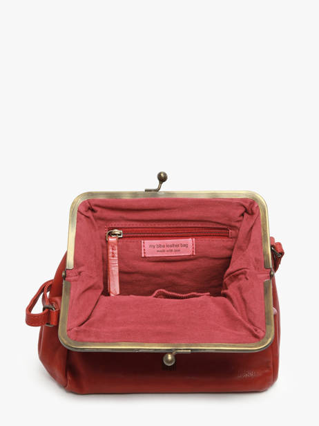 Cross Body Tas Heritage Leather Biba Red heritage BT22 other view 2