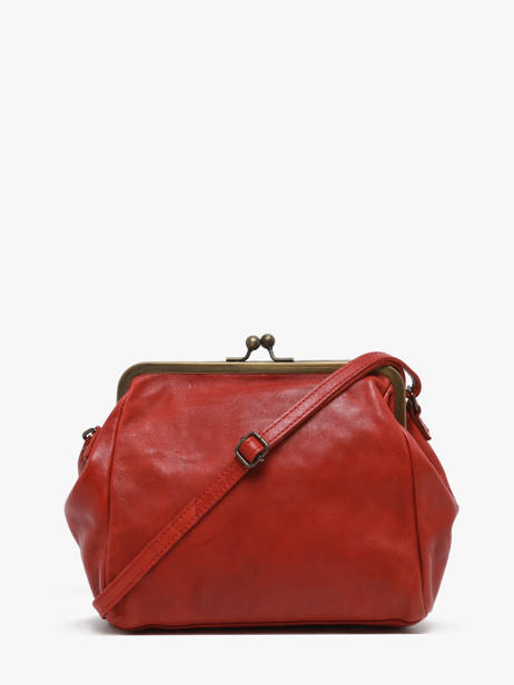 Cross Body Tas Heritage Leather Biba Red heritage BT22 other view 3